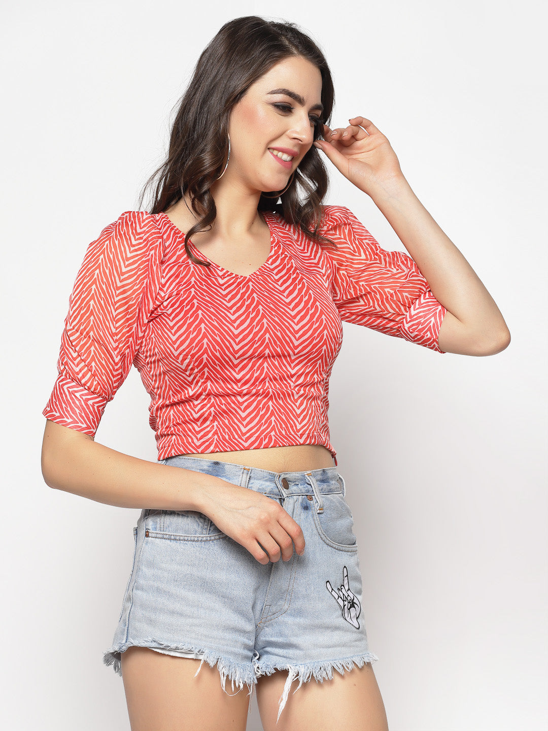Printed Crop Top