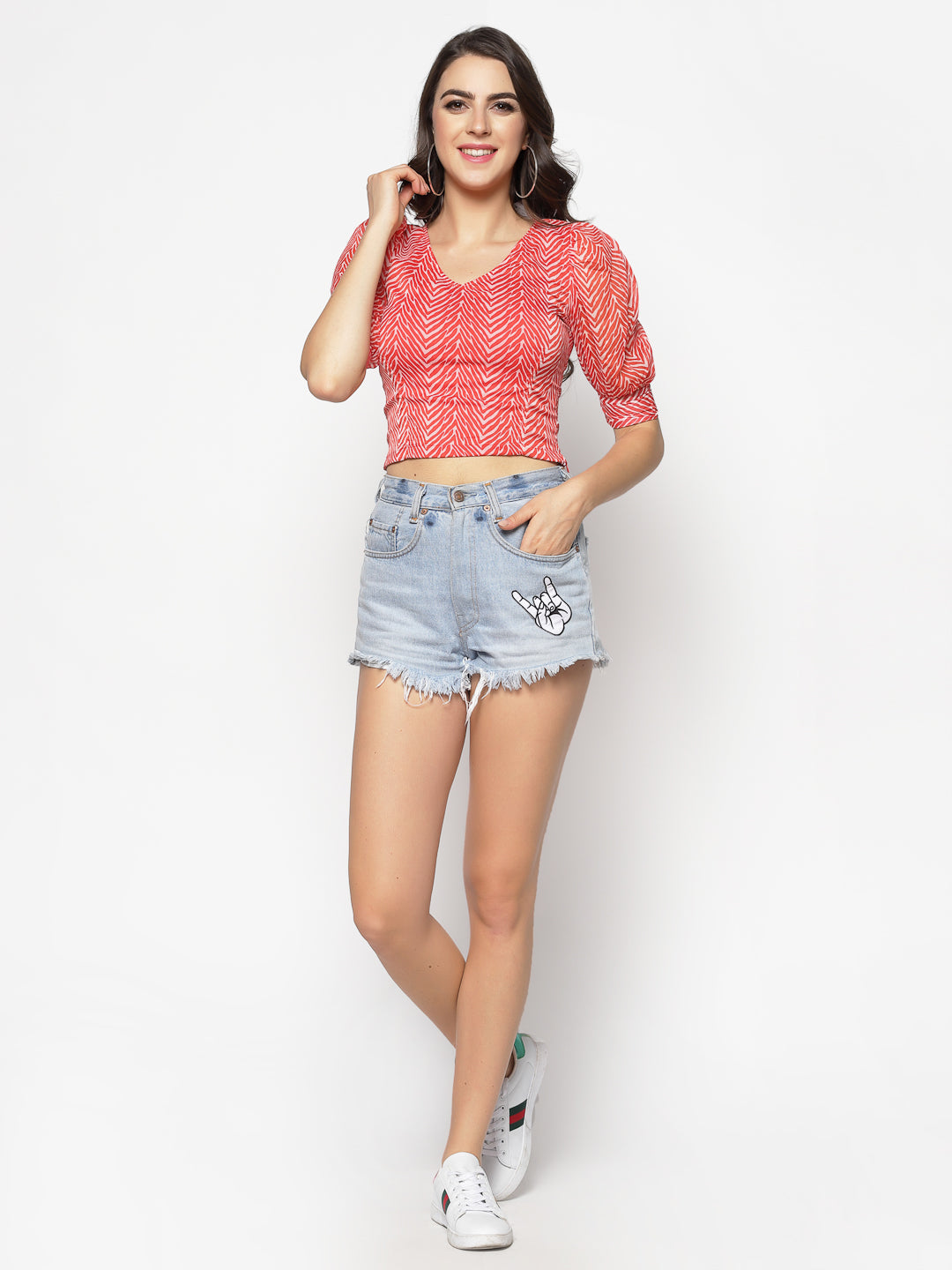 Printed Crop Top