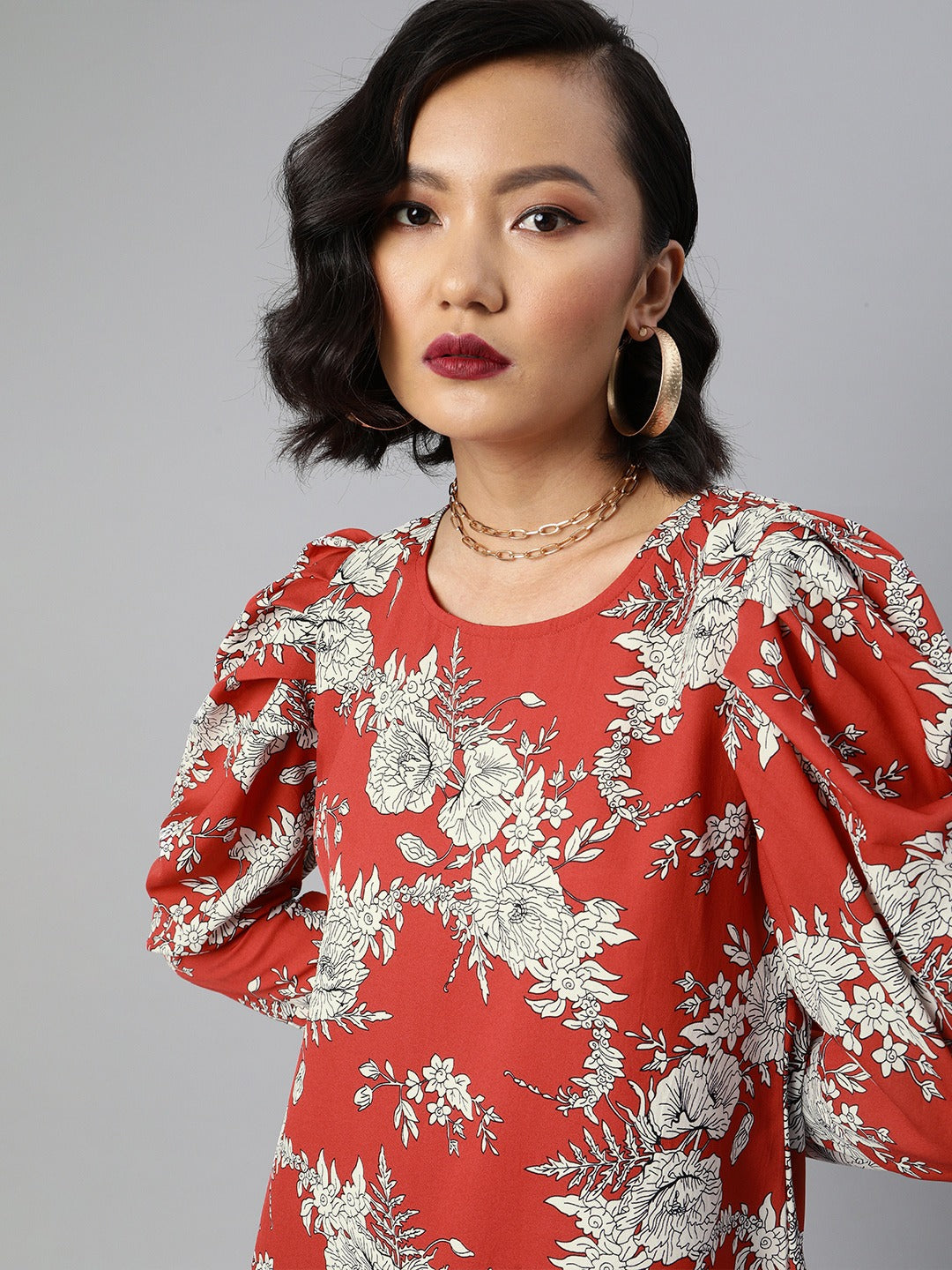 Floral print A line dress