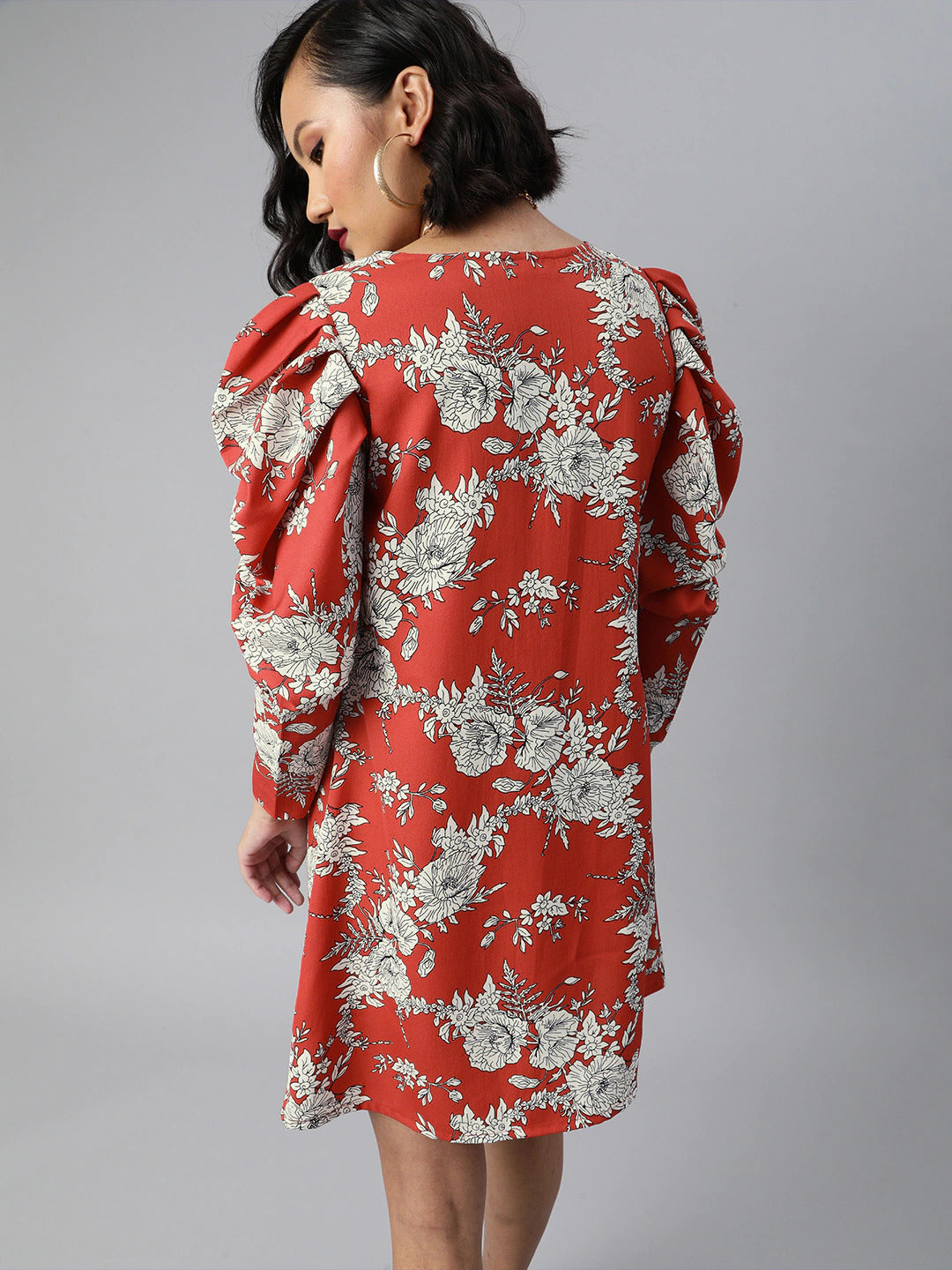 Floral print A line dress