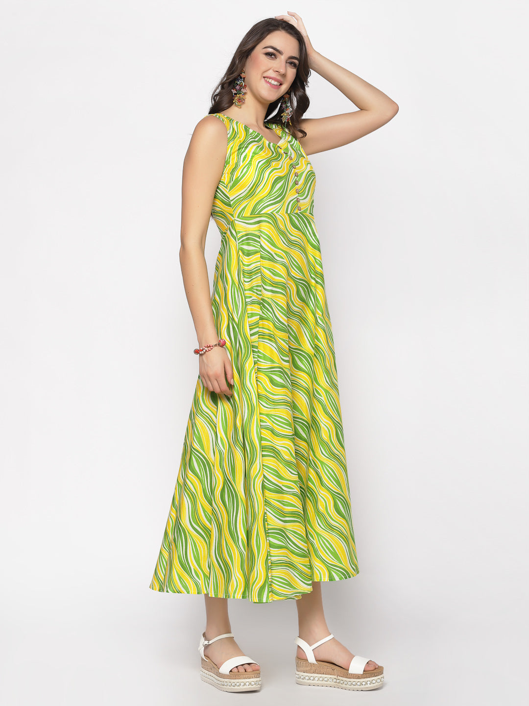 Umbrella Flared Dress