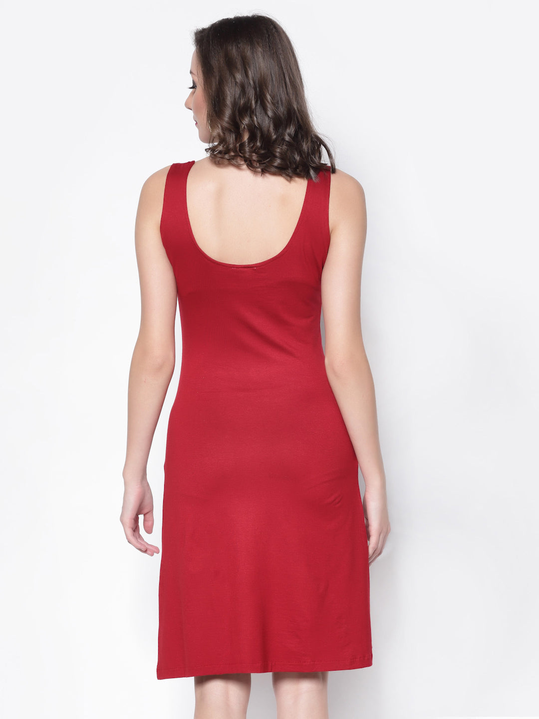 Shift Dress With Slit