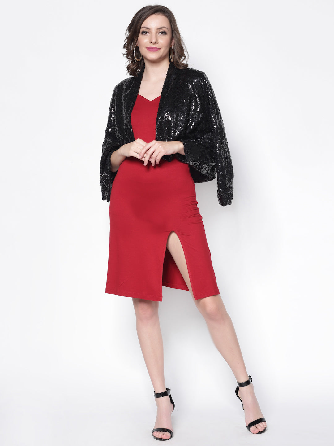 Shift Dress With Slit