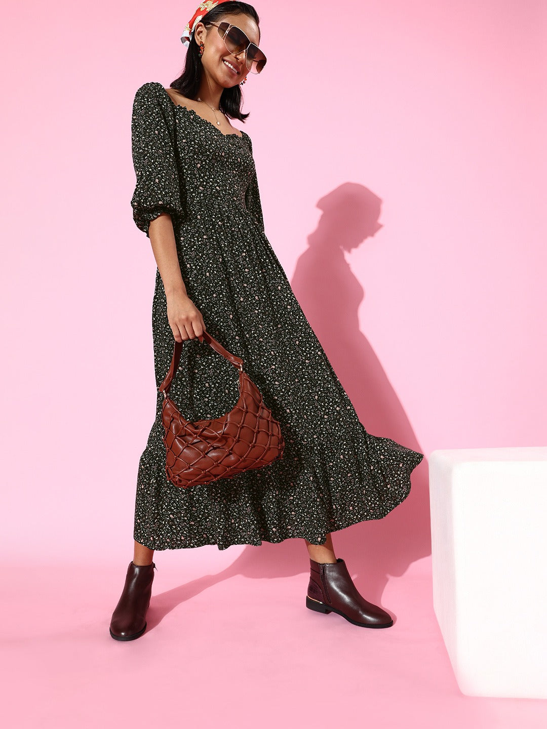 Flounce Maxi dress