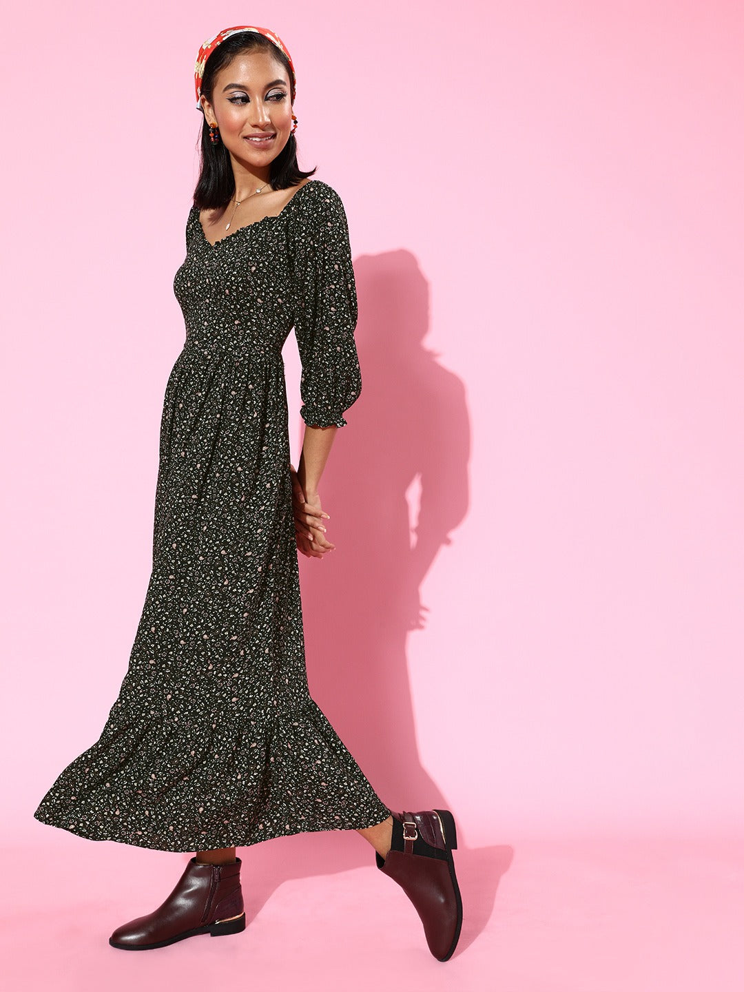 Flounce Maxi dress