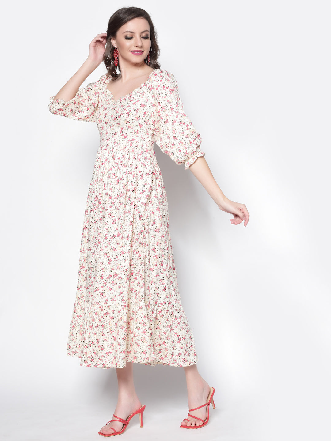 Flounce Maxi Dress