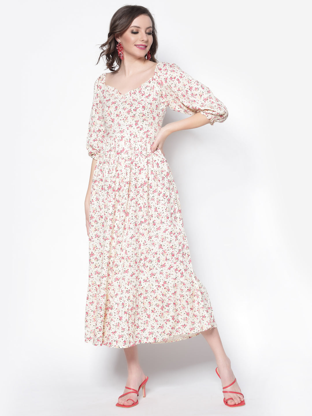 Flounce Maxi Dress