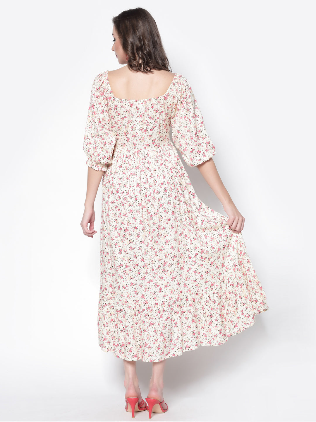 Flounce Maxi Dress