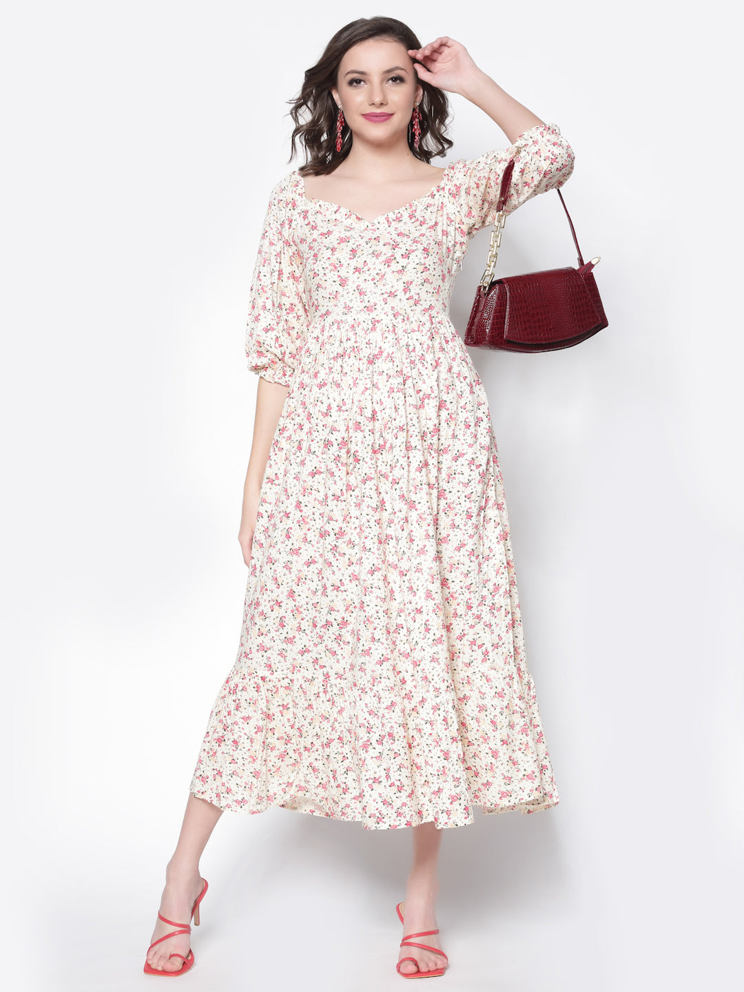Flounce Maxi Dress
