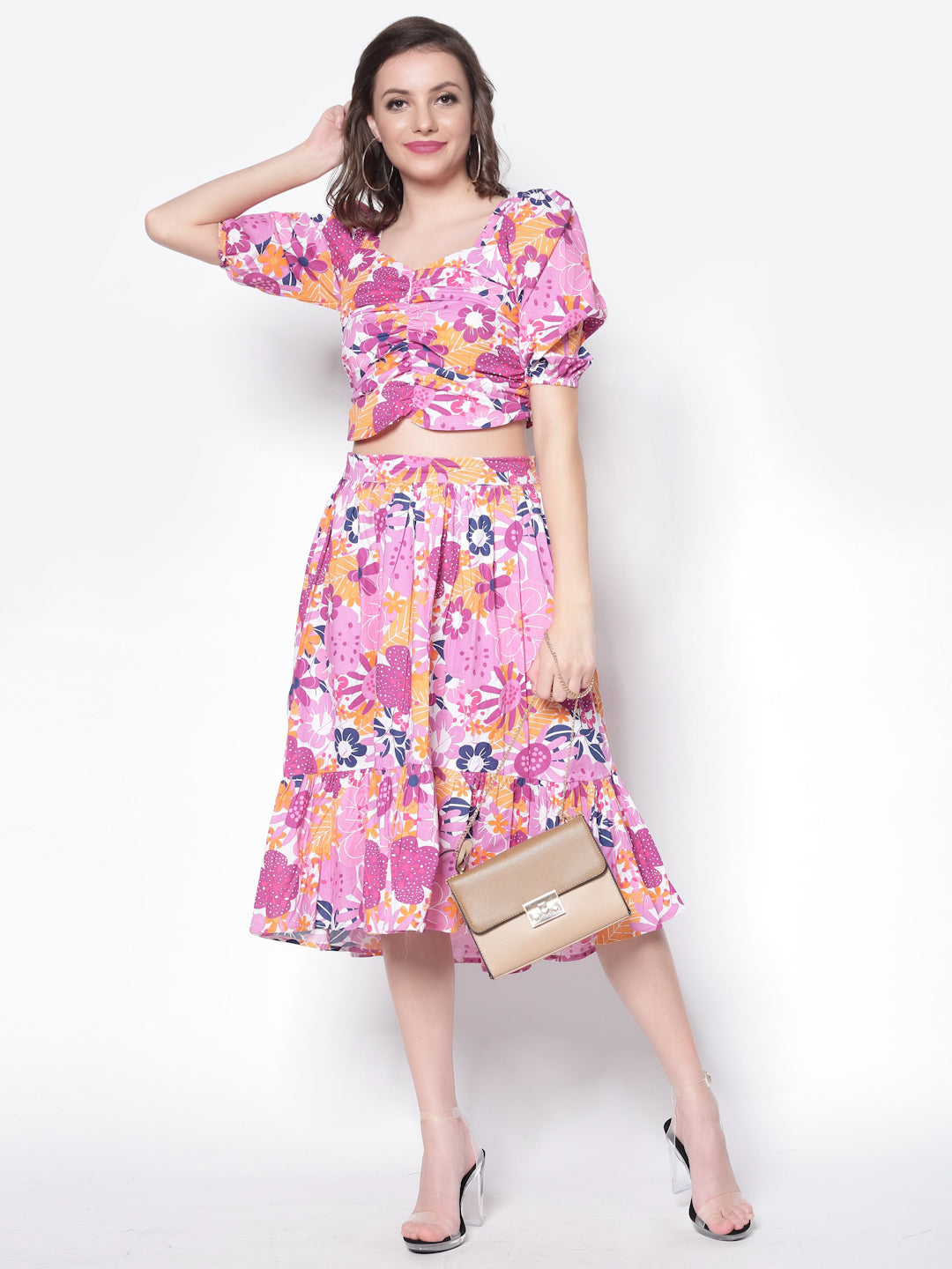 Two Pc Dress Flared