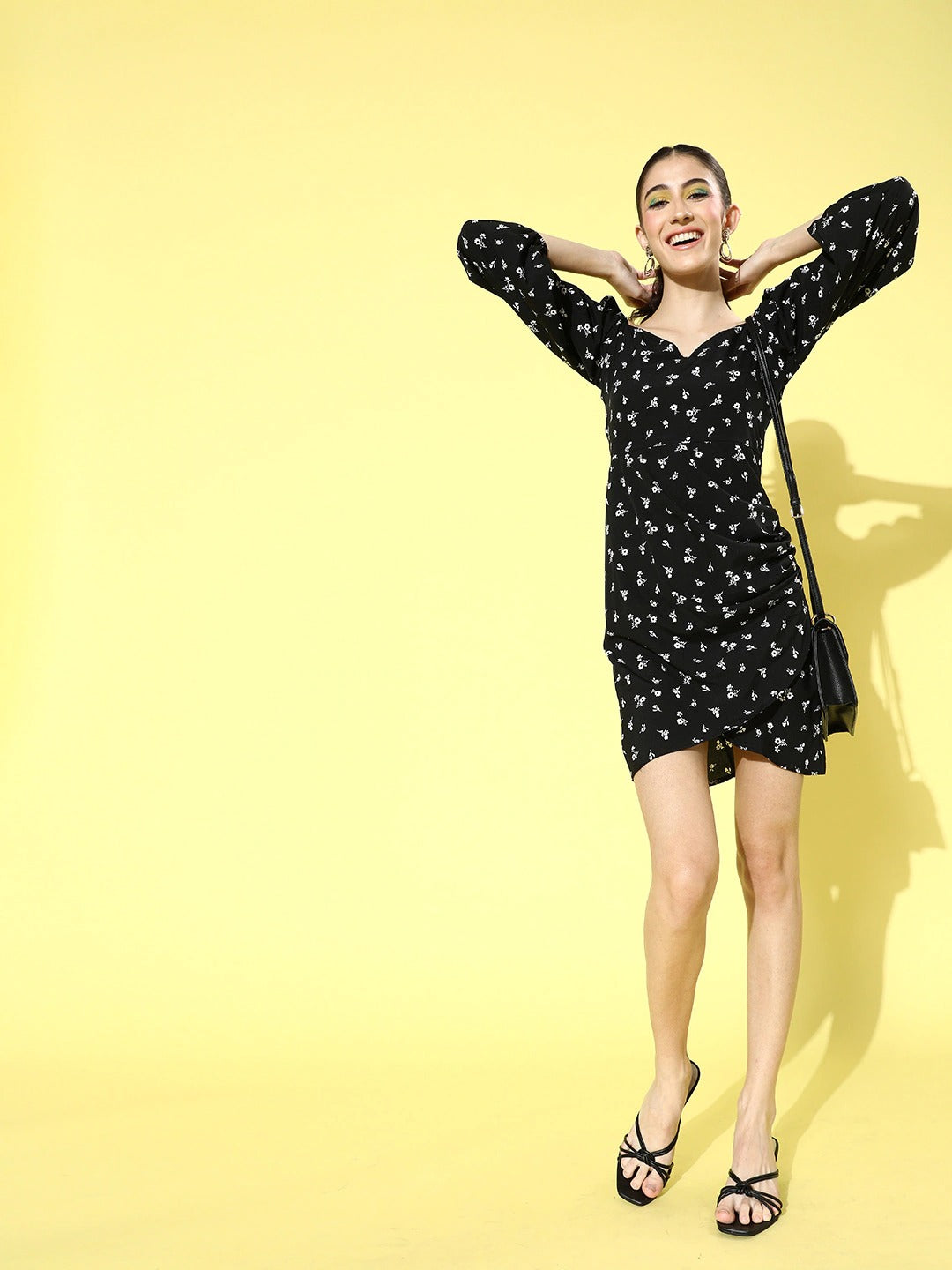 Tulip dress with sweetheart necline