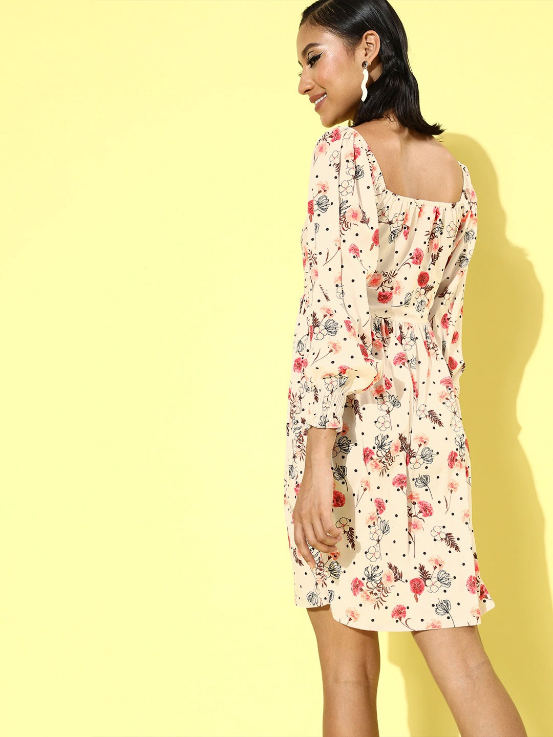 Full sleeve fit & flare dress