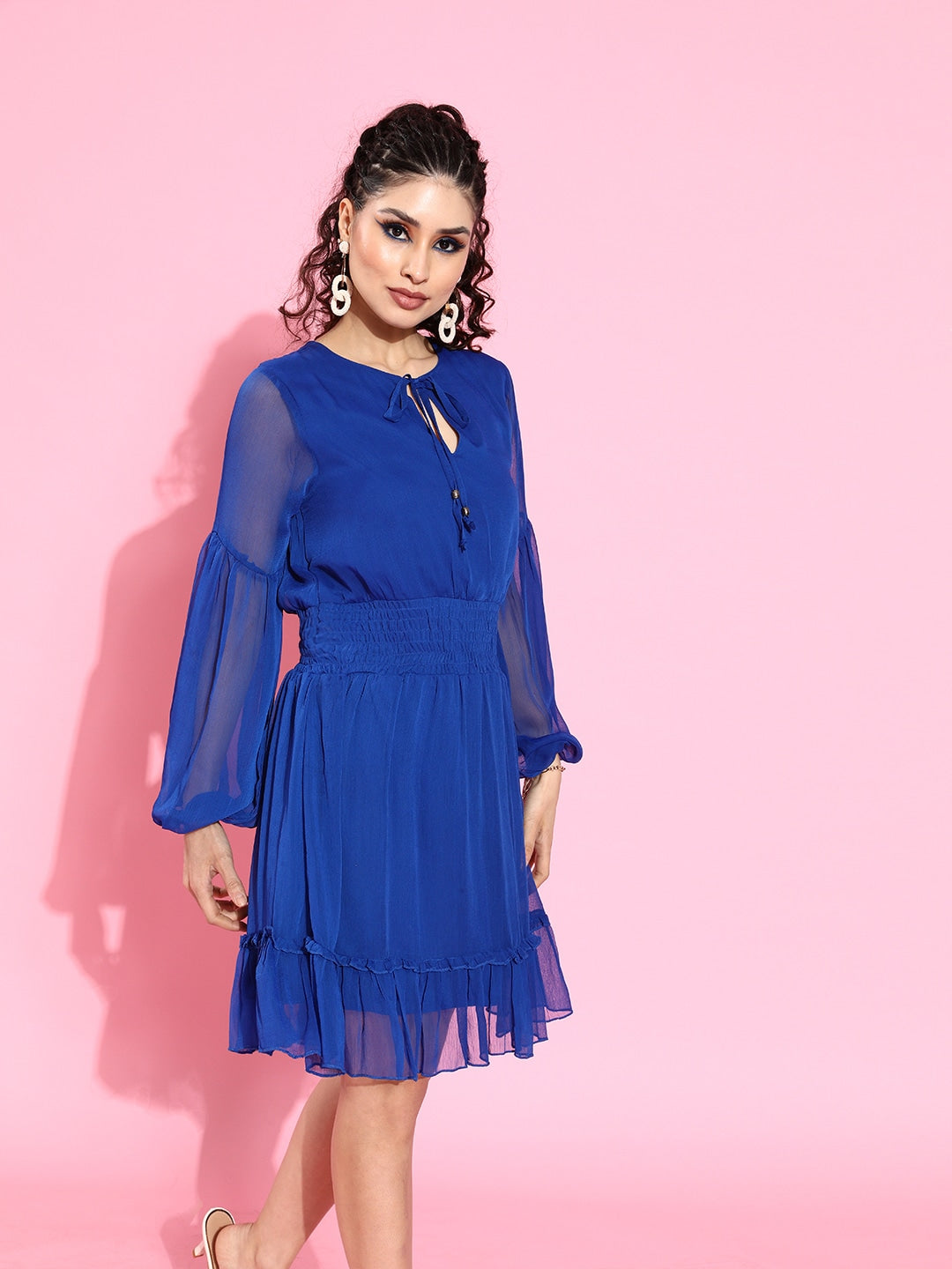 Tie up waisted dress