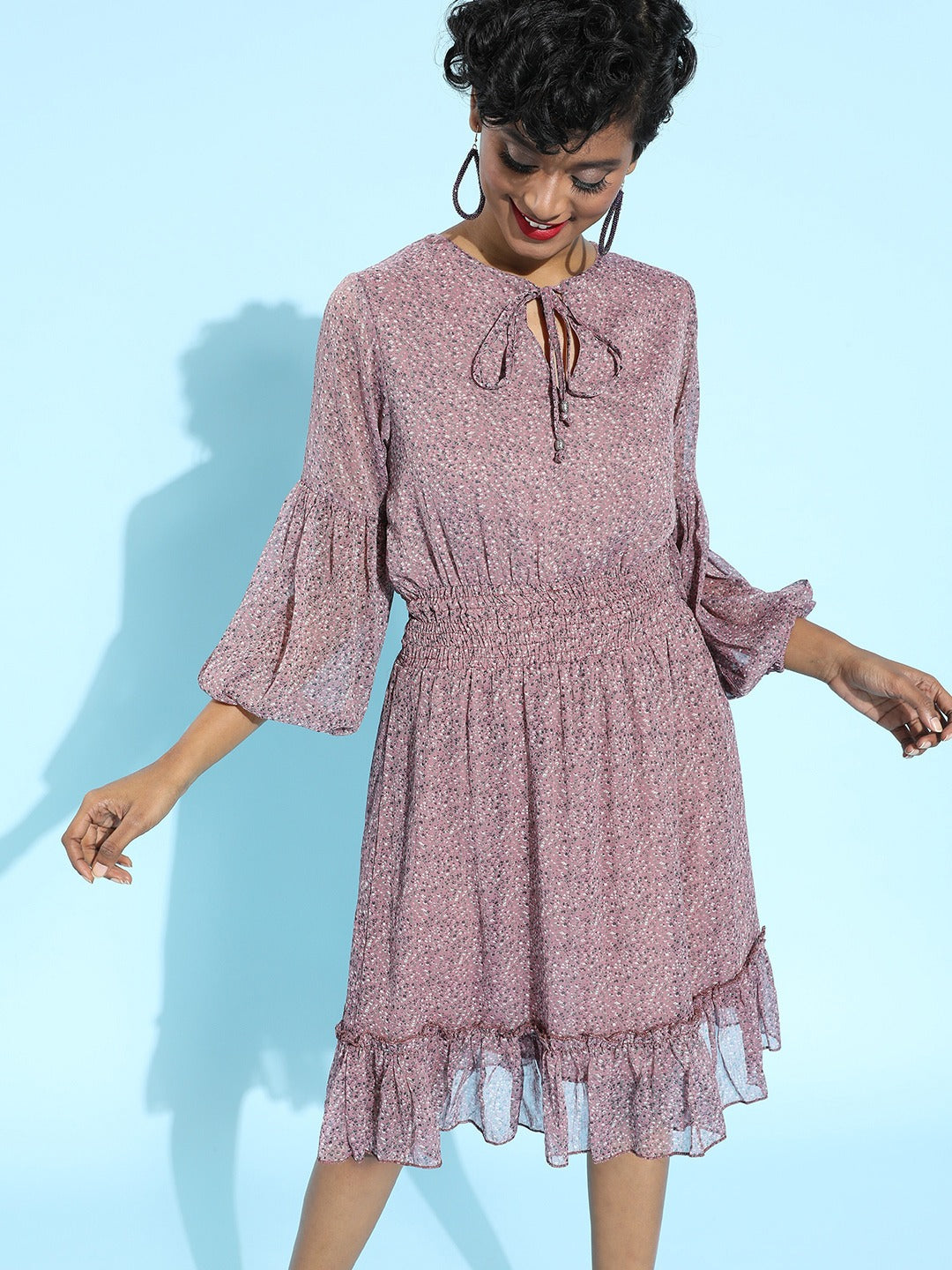Tie up waisted dress