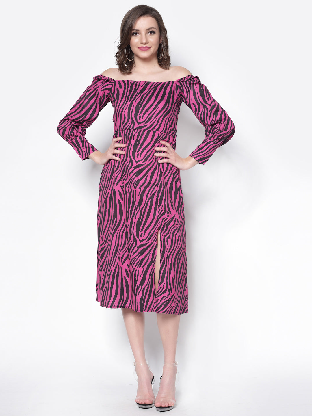 Waisted Full Sleeve Dress