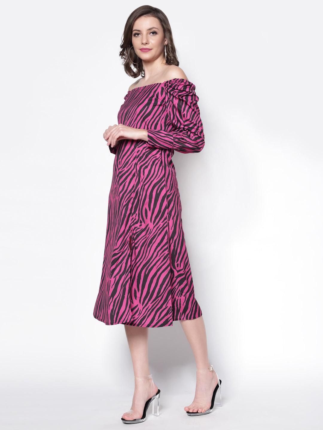 Waisted Full Sleeve Dress