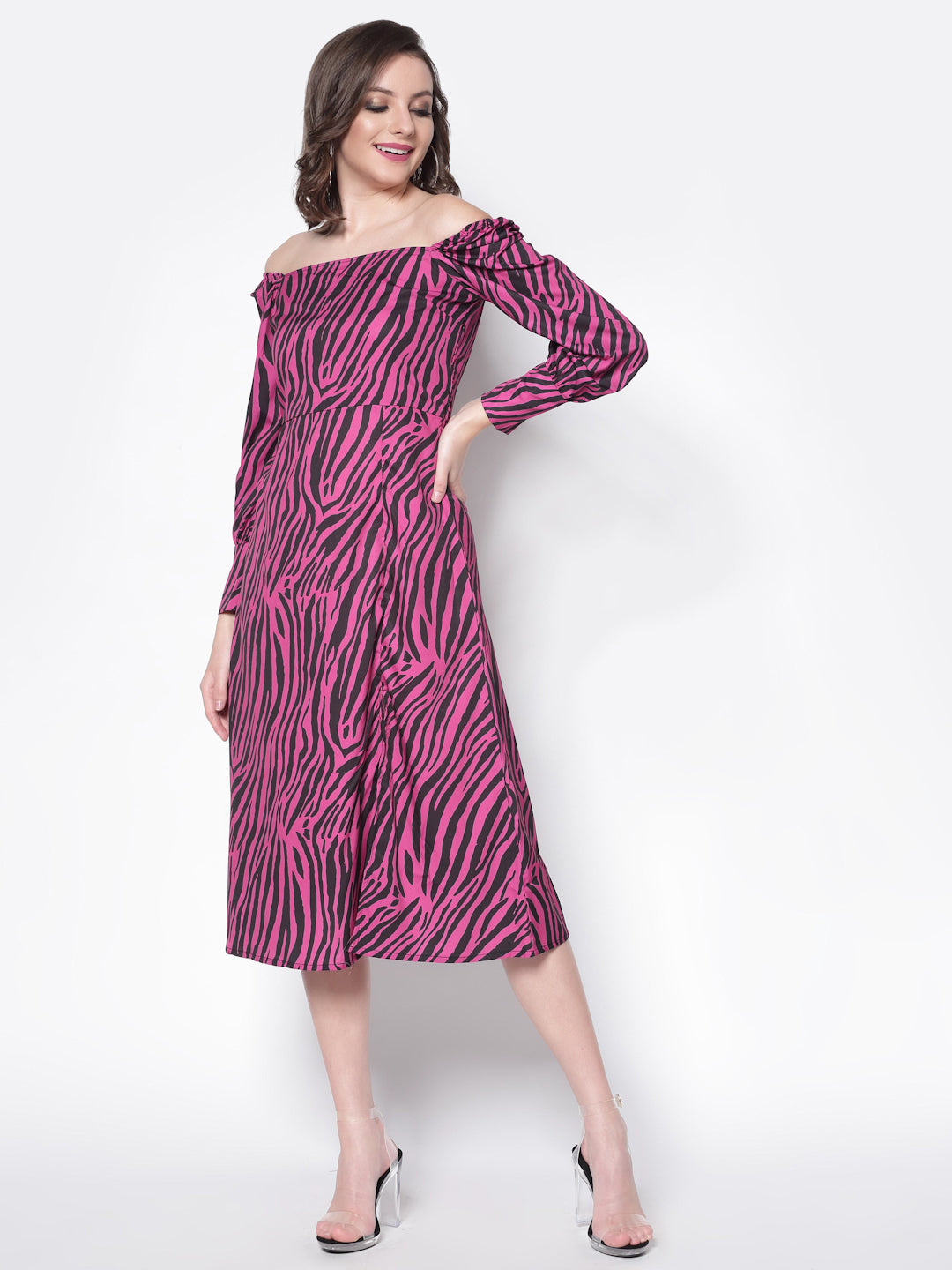 Waisted Full Sleeve Dress