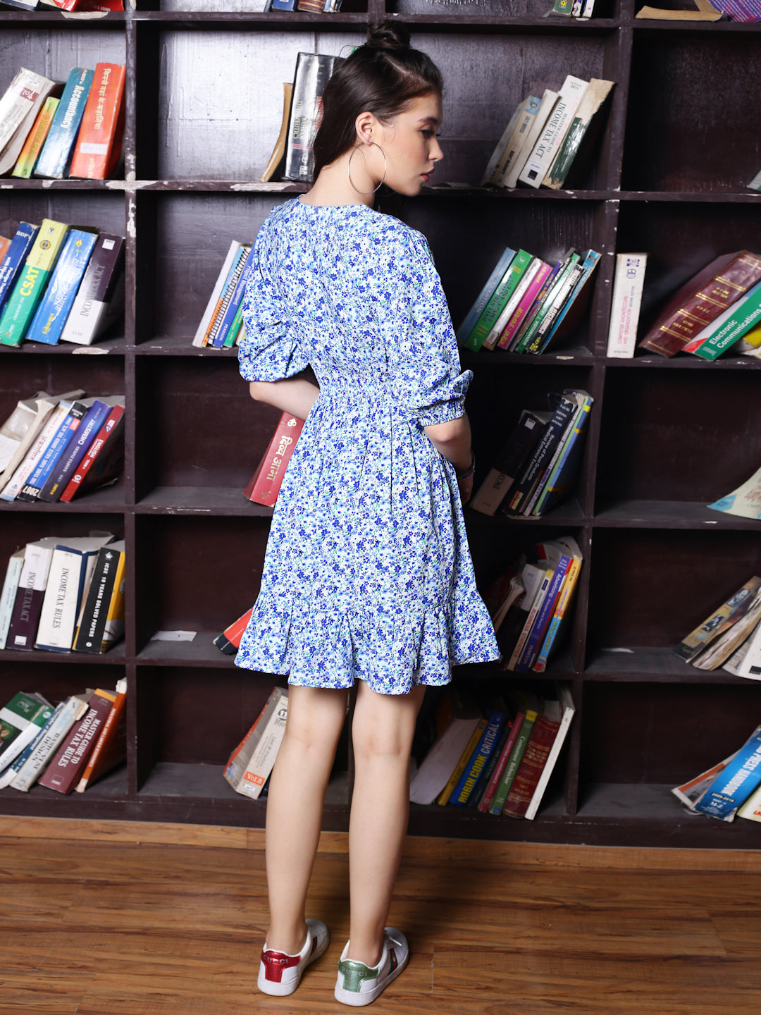 Rblue Floral Mini Dress