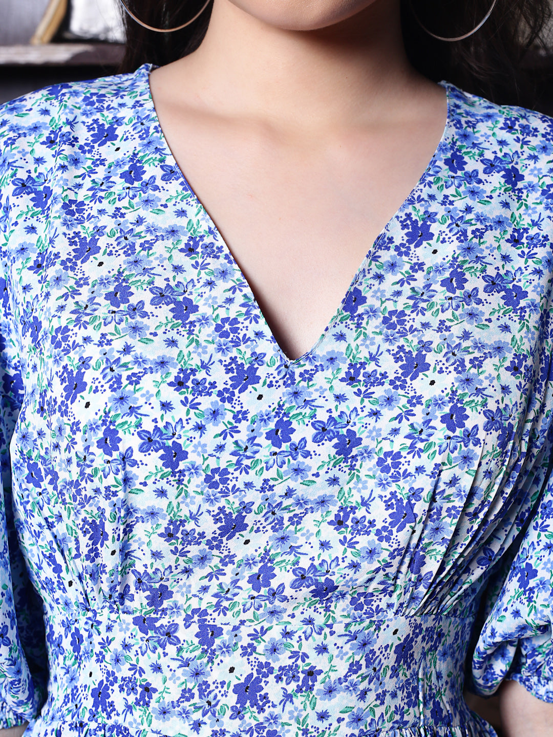 Rblue Floral Mini Dress