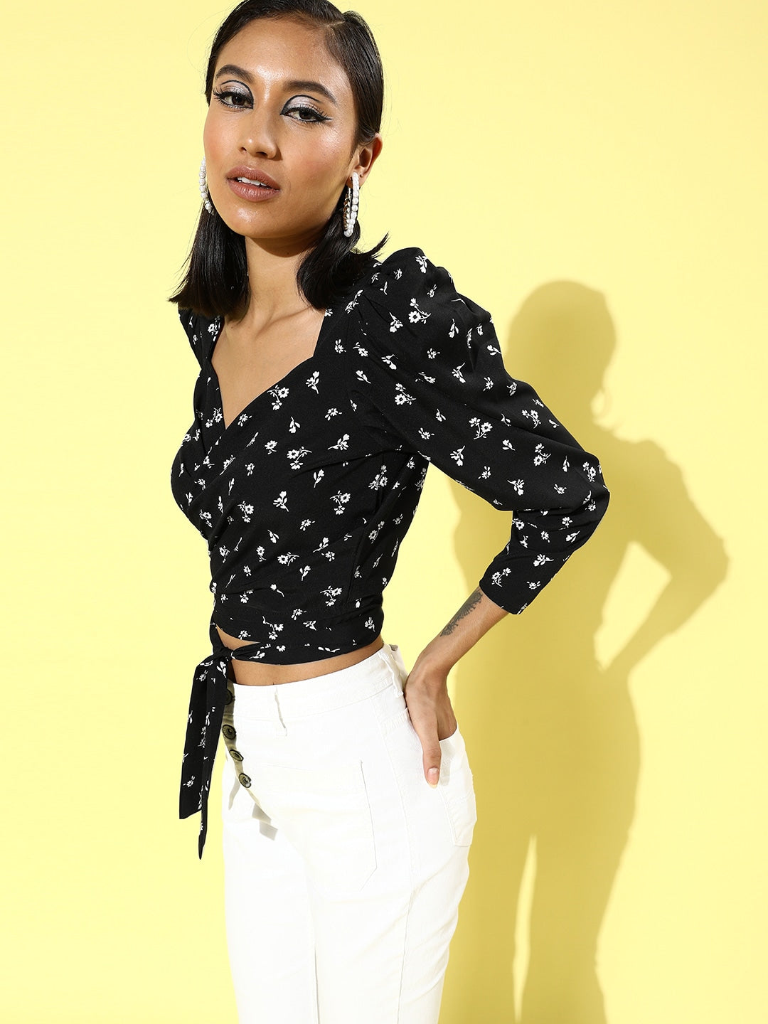 Tie up wrap top