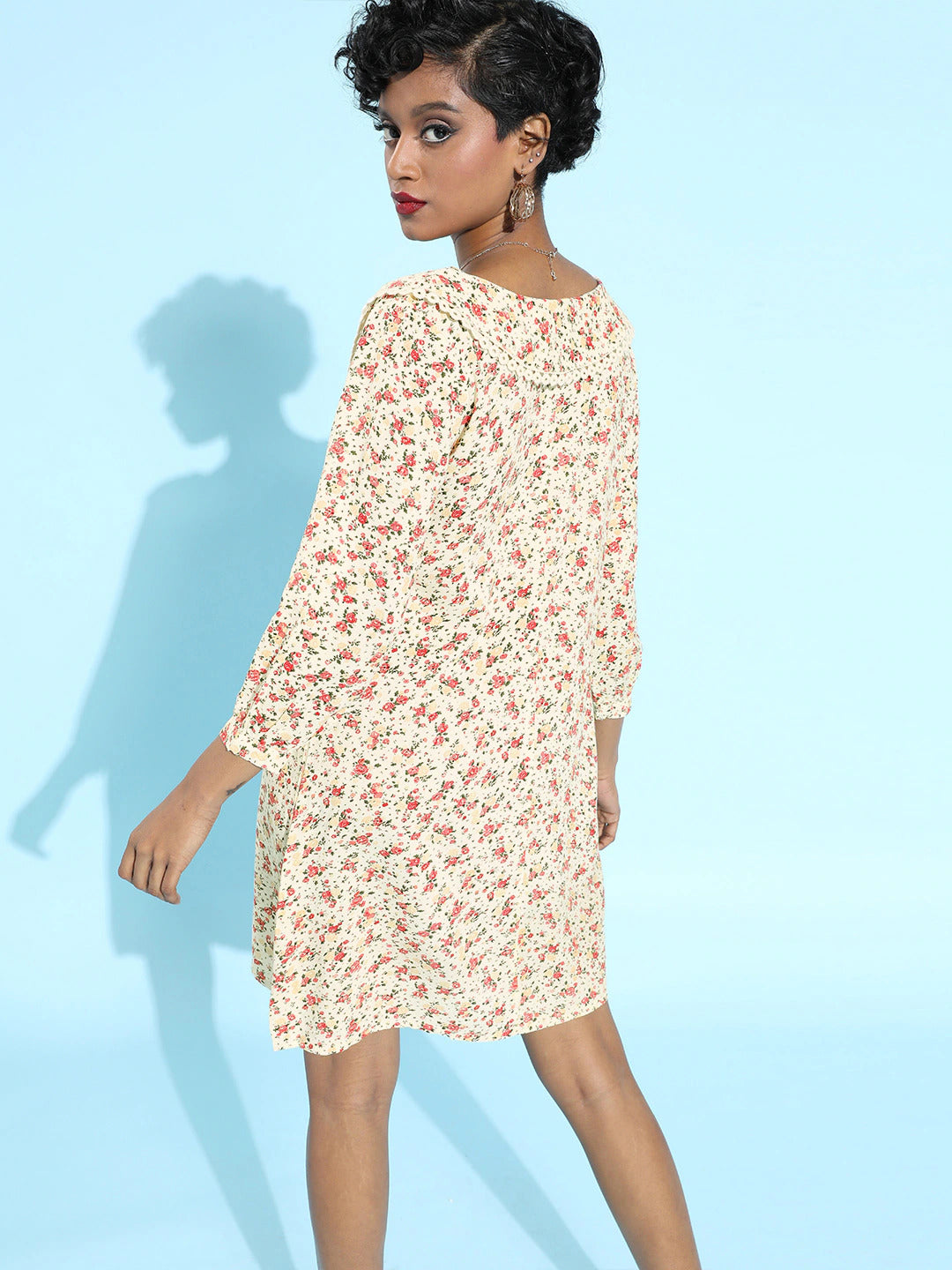 Keyboard collar dress
