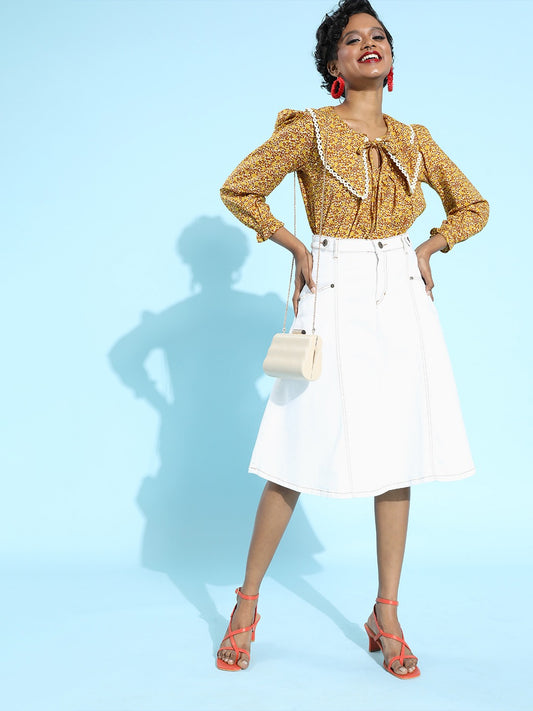 Keyboard collar tie up top