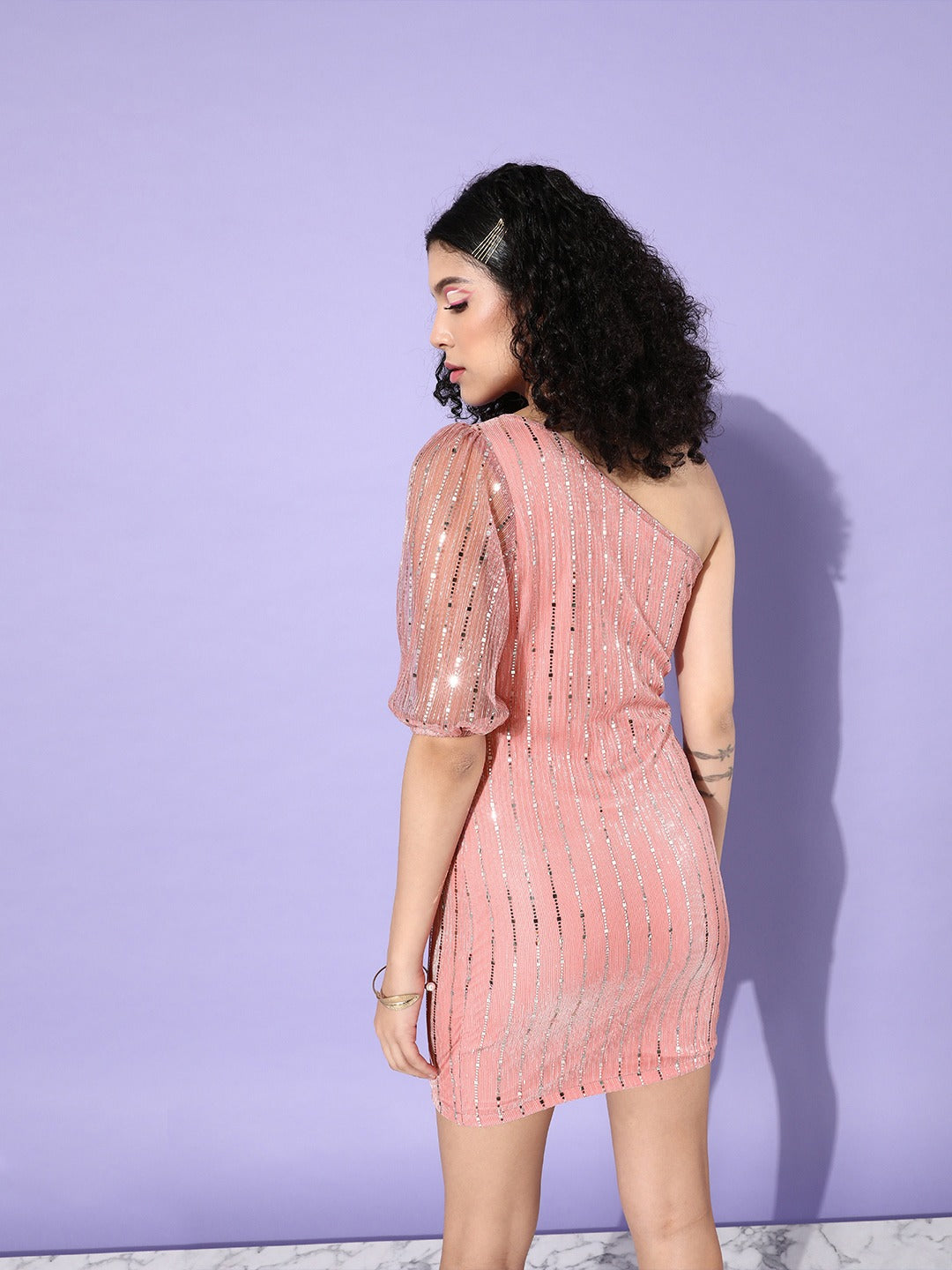 One Shoulder Party Dress