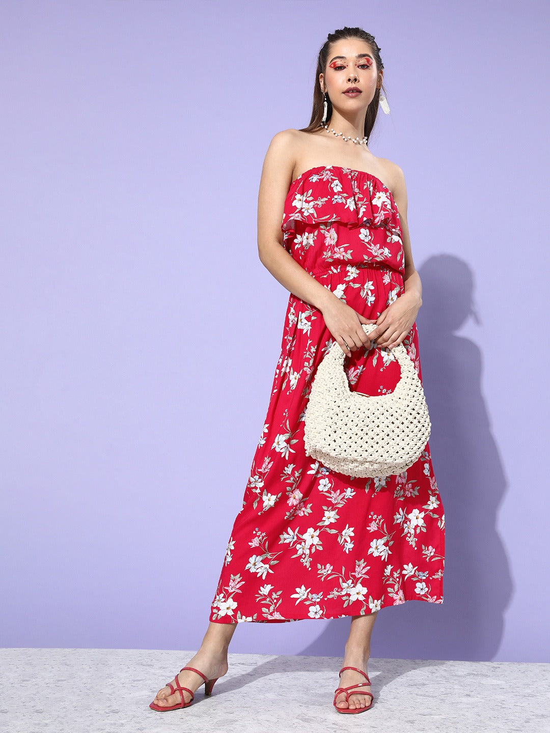 Two Pc Frill Dress