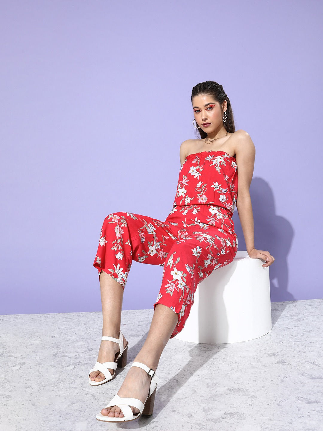 Offshoulder Frill Playsuit