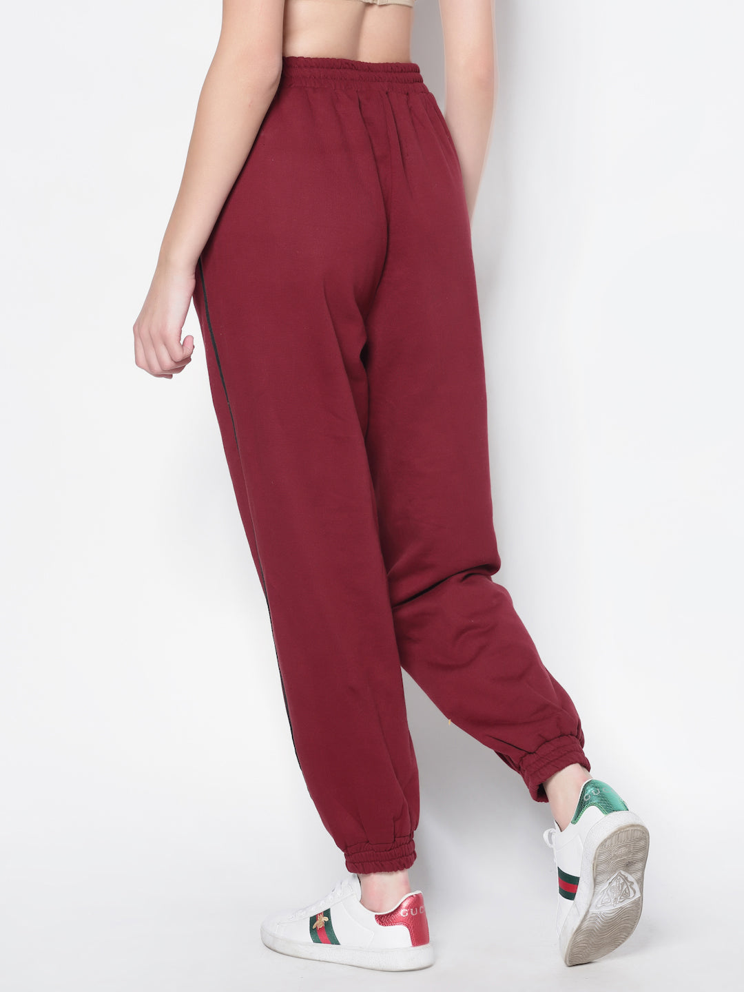 Burgandy Track Pant