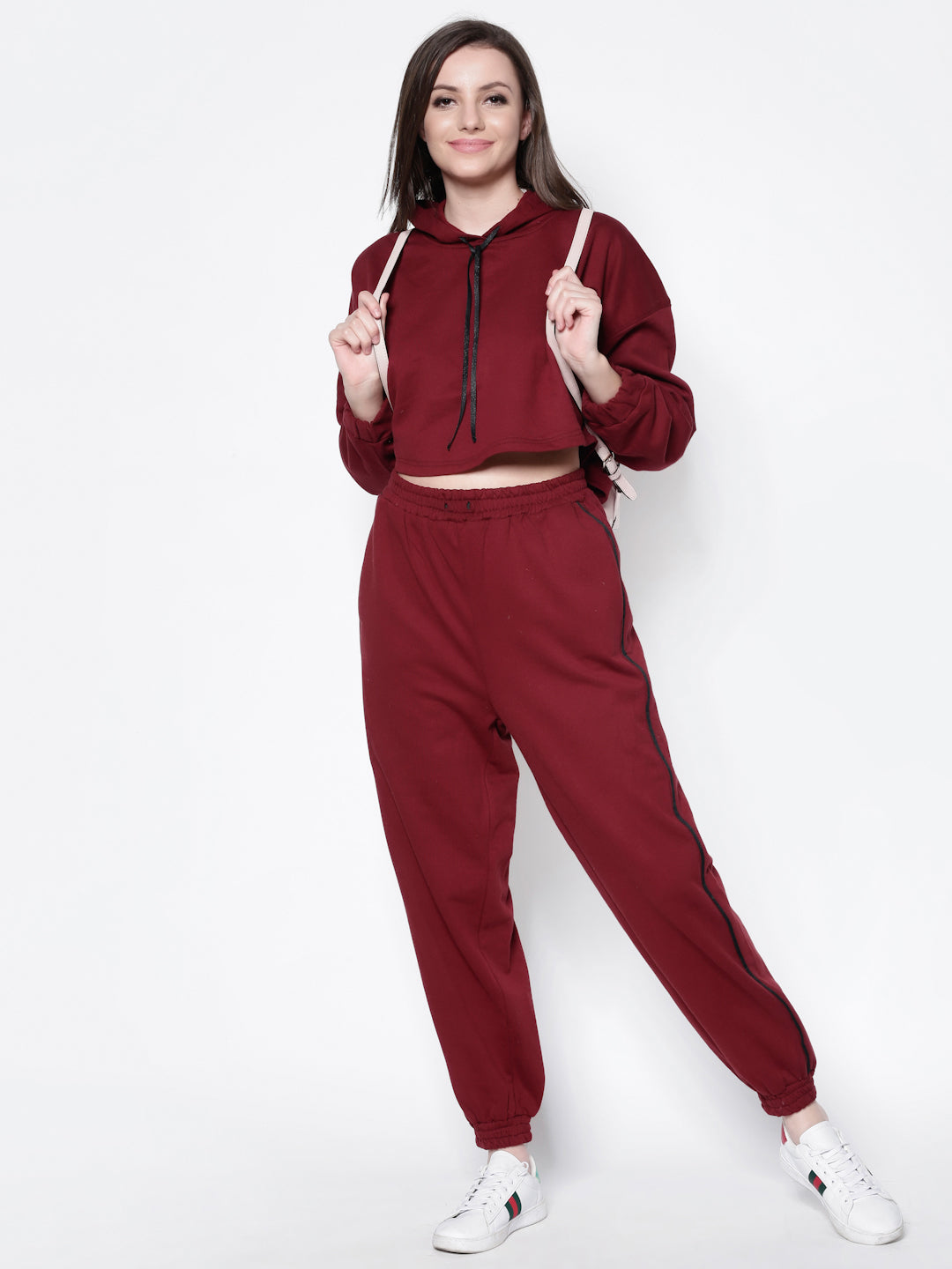 Burgandy Track Pant