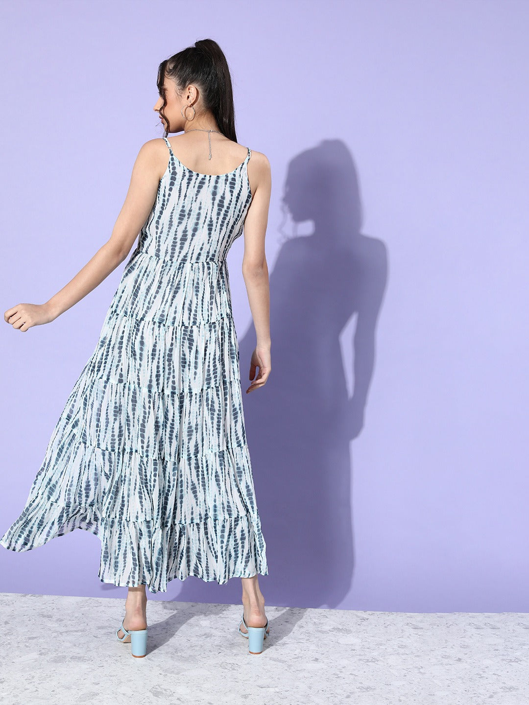 Blue Maxi Floral Dress