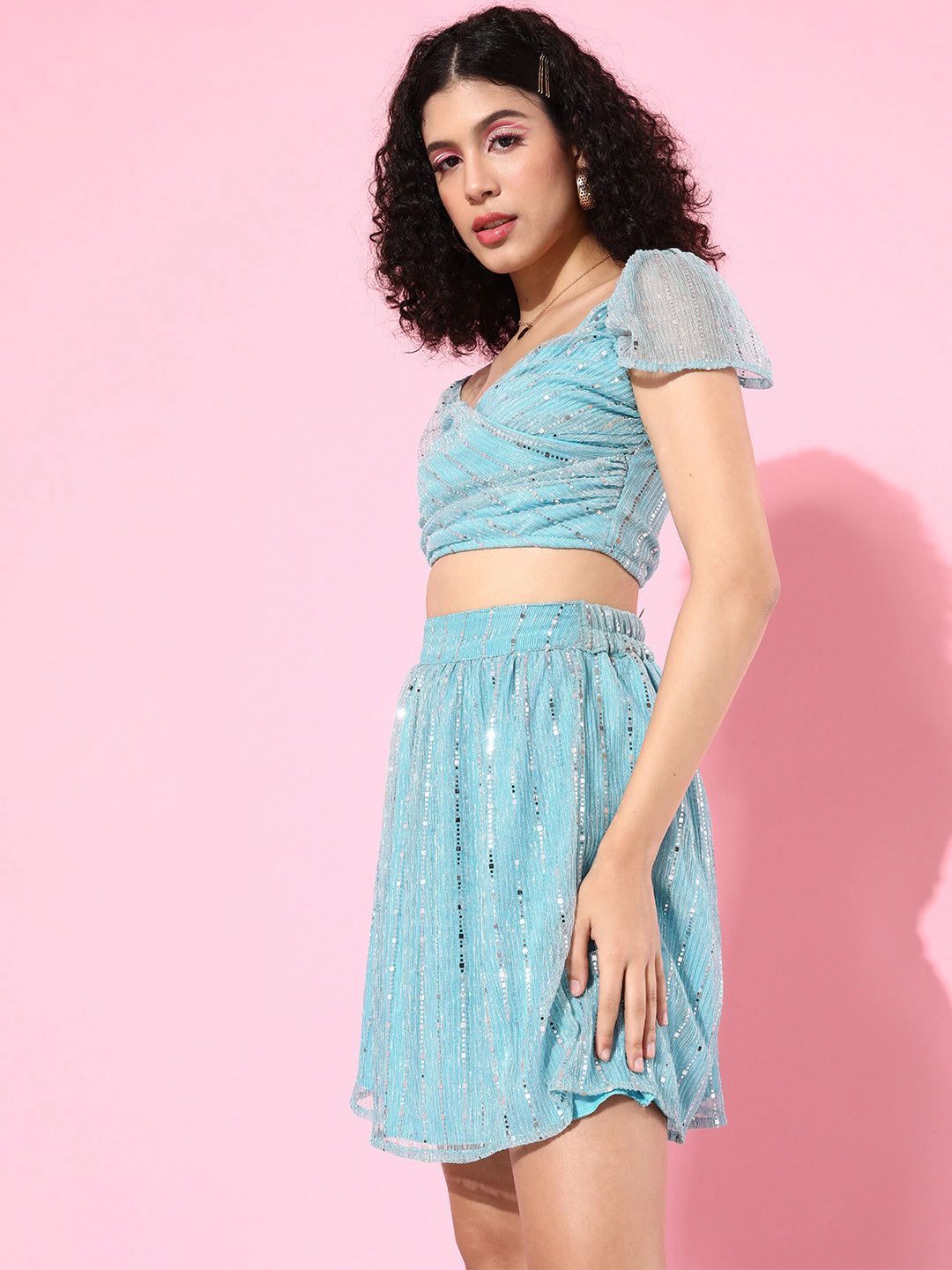 Offshoulder Two Pc Dress