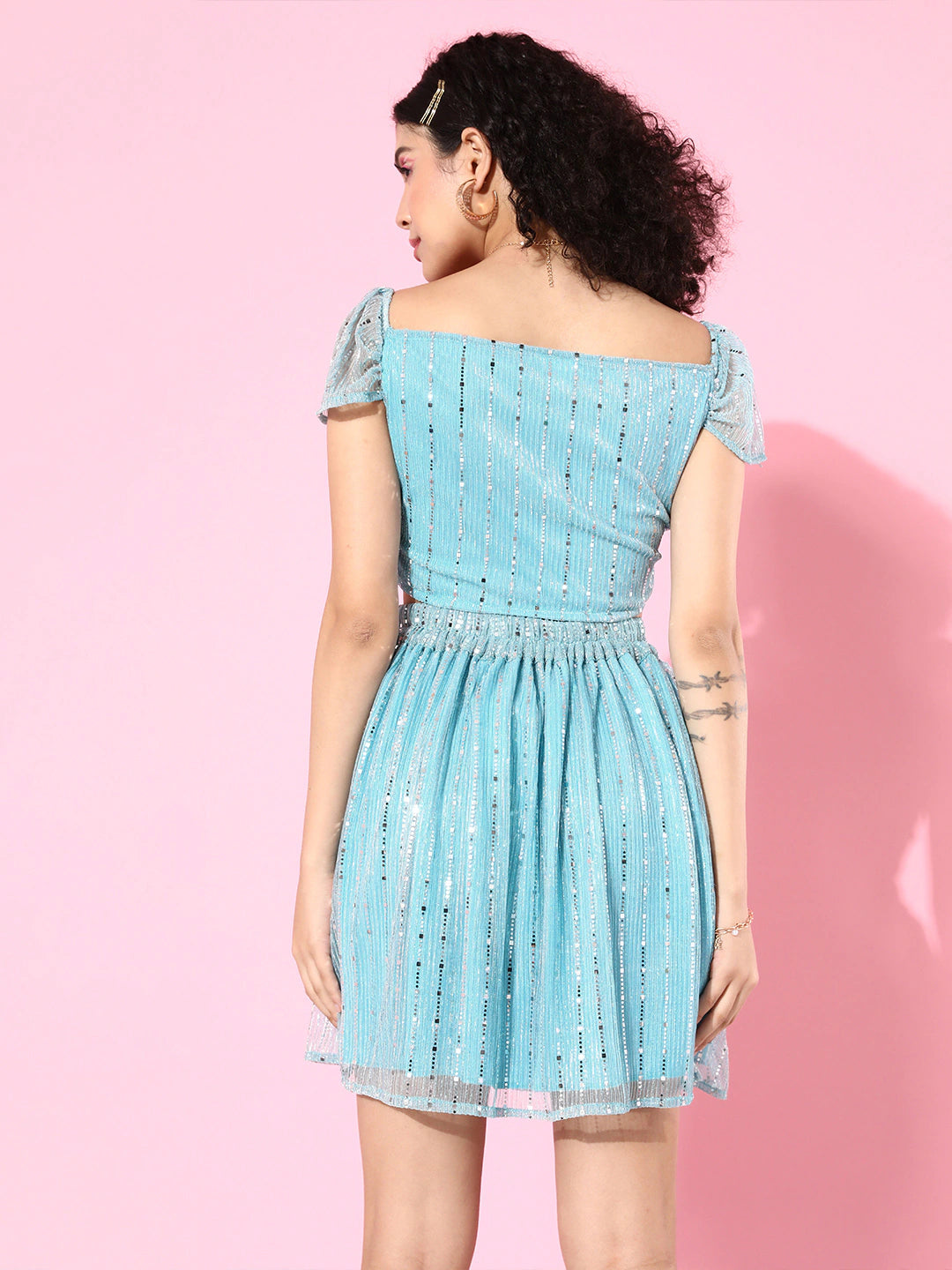 Offshoulder Two Pc Dress
