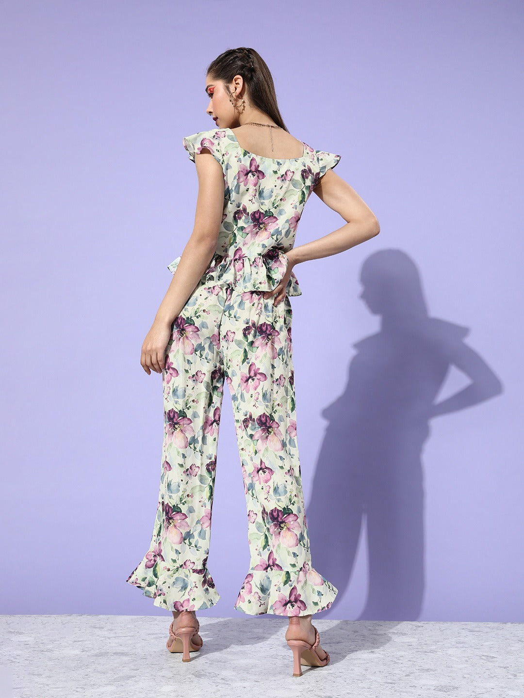 Two Pc Frill Jumpsuit