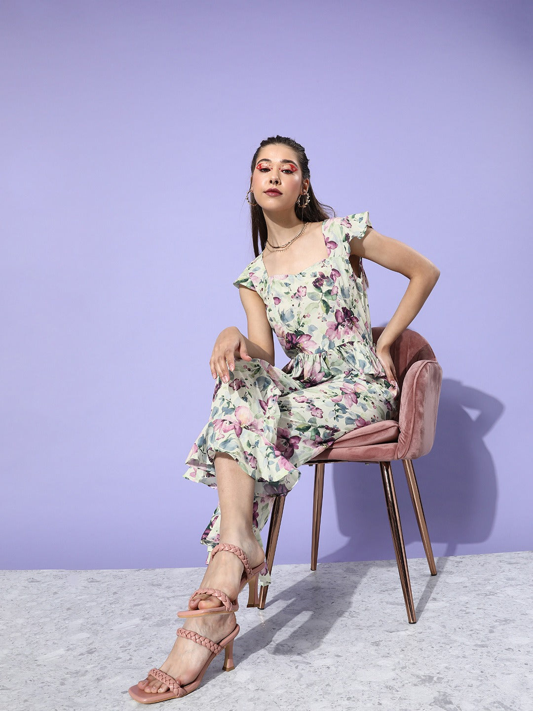 Two Pc Frill Jumpsuit