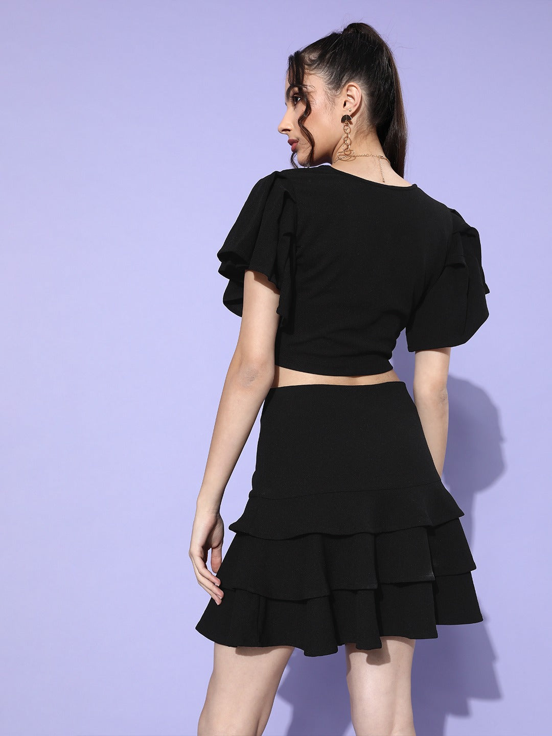 Two Pc Frill Dress