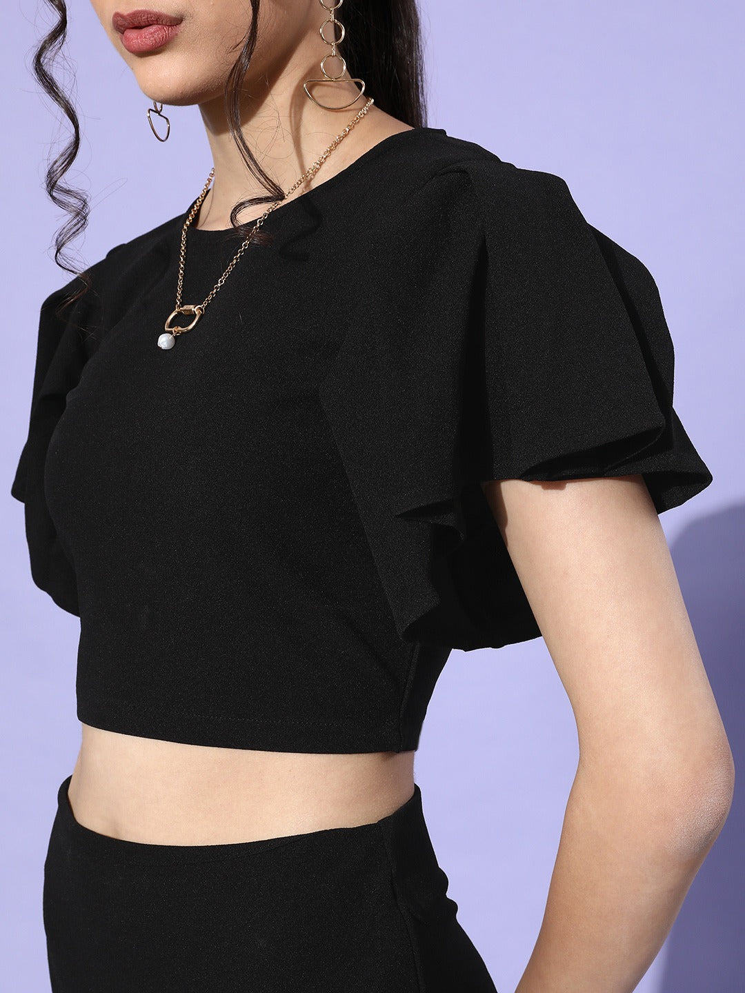 Two Pc Frill Dress