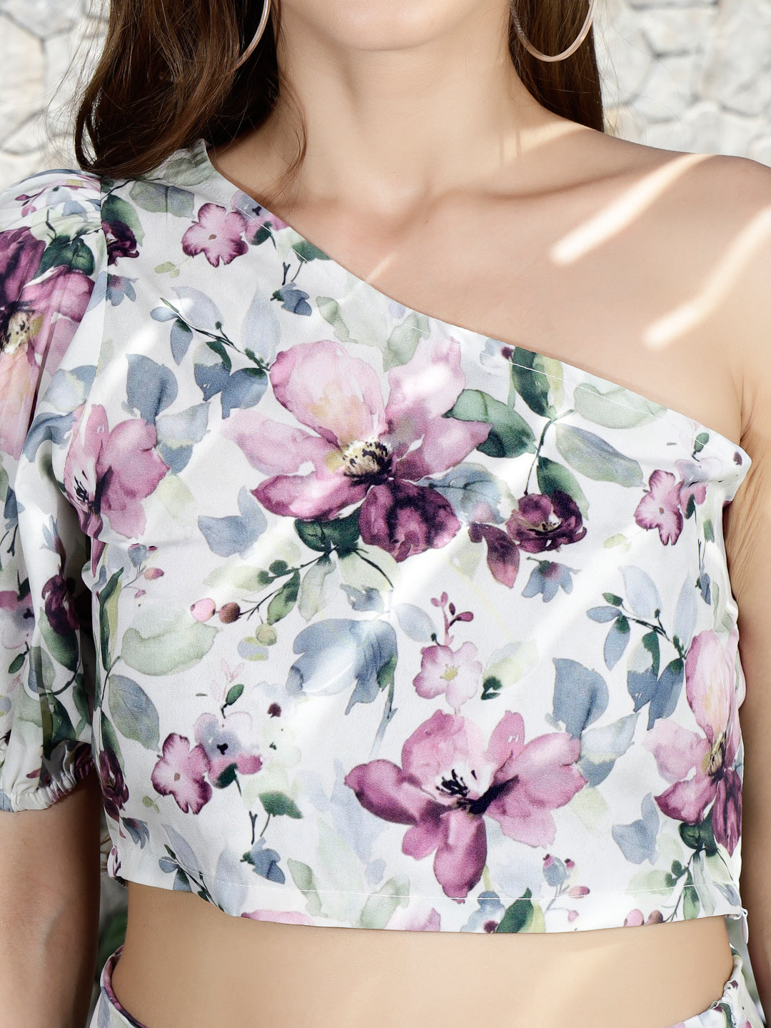 Top And Skirt Printed Set