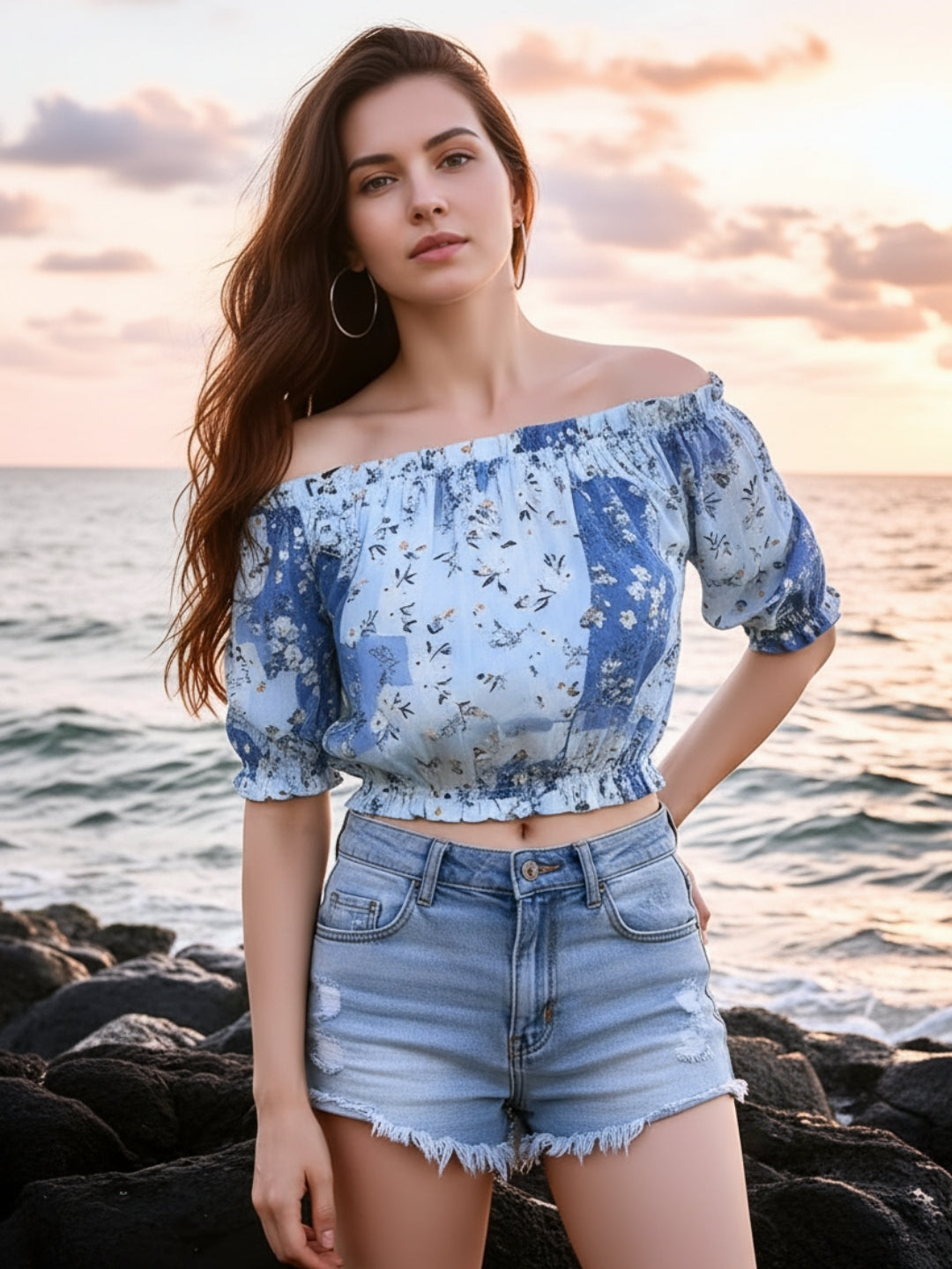 Sera Printed Floral Top