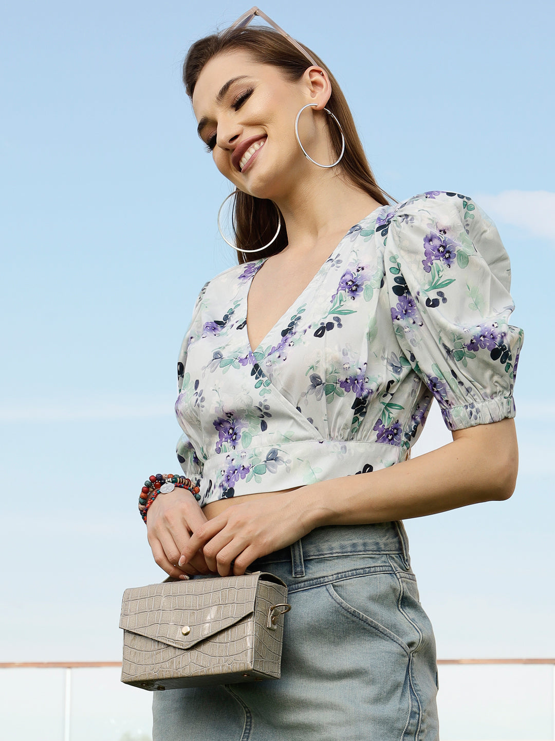 V-Neck Short Sleeves Top