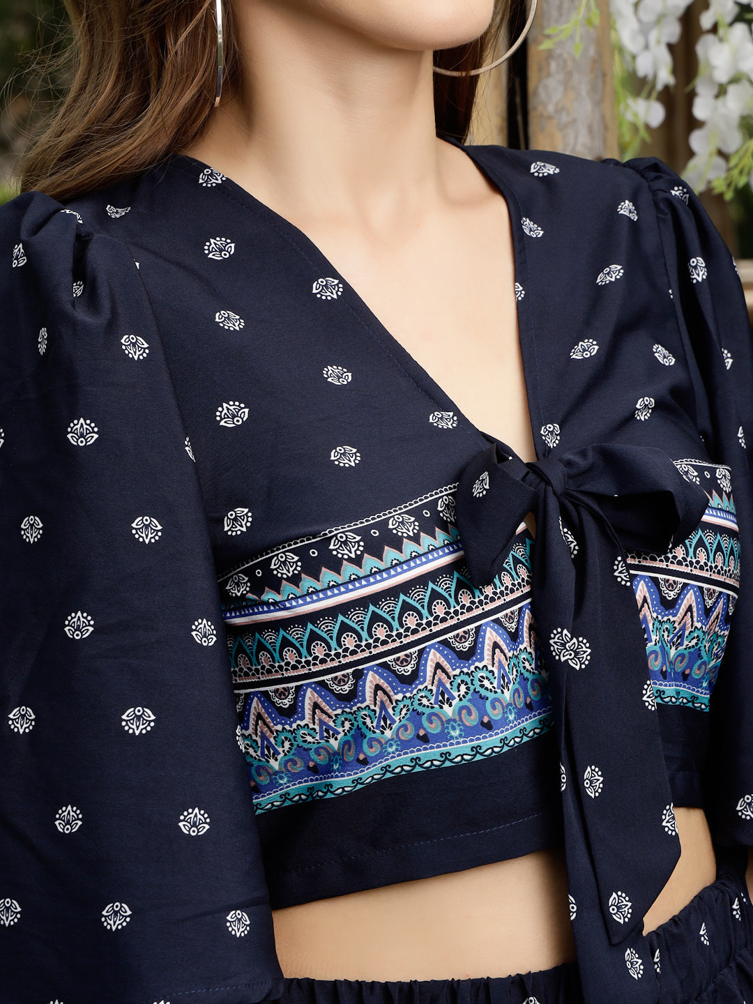 Top And Skirt Printed Set