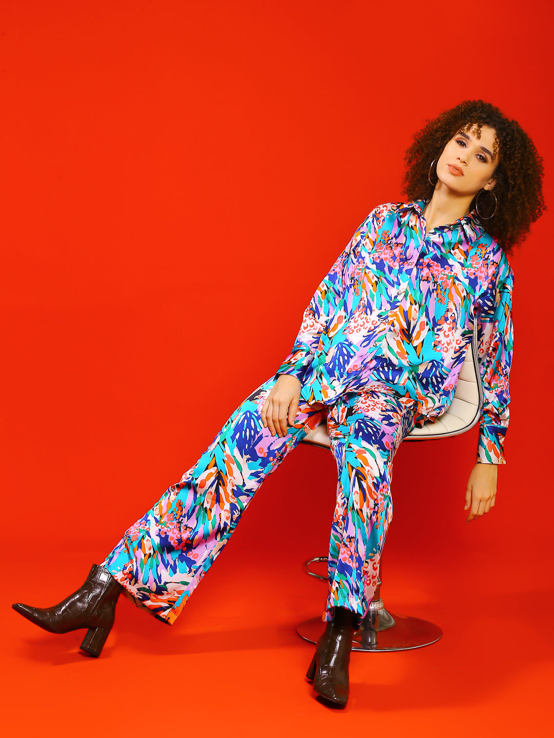 Offwhite Print Trouser