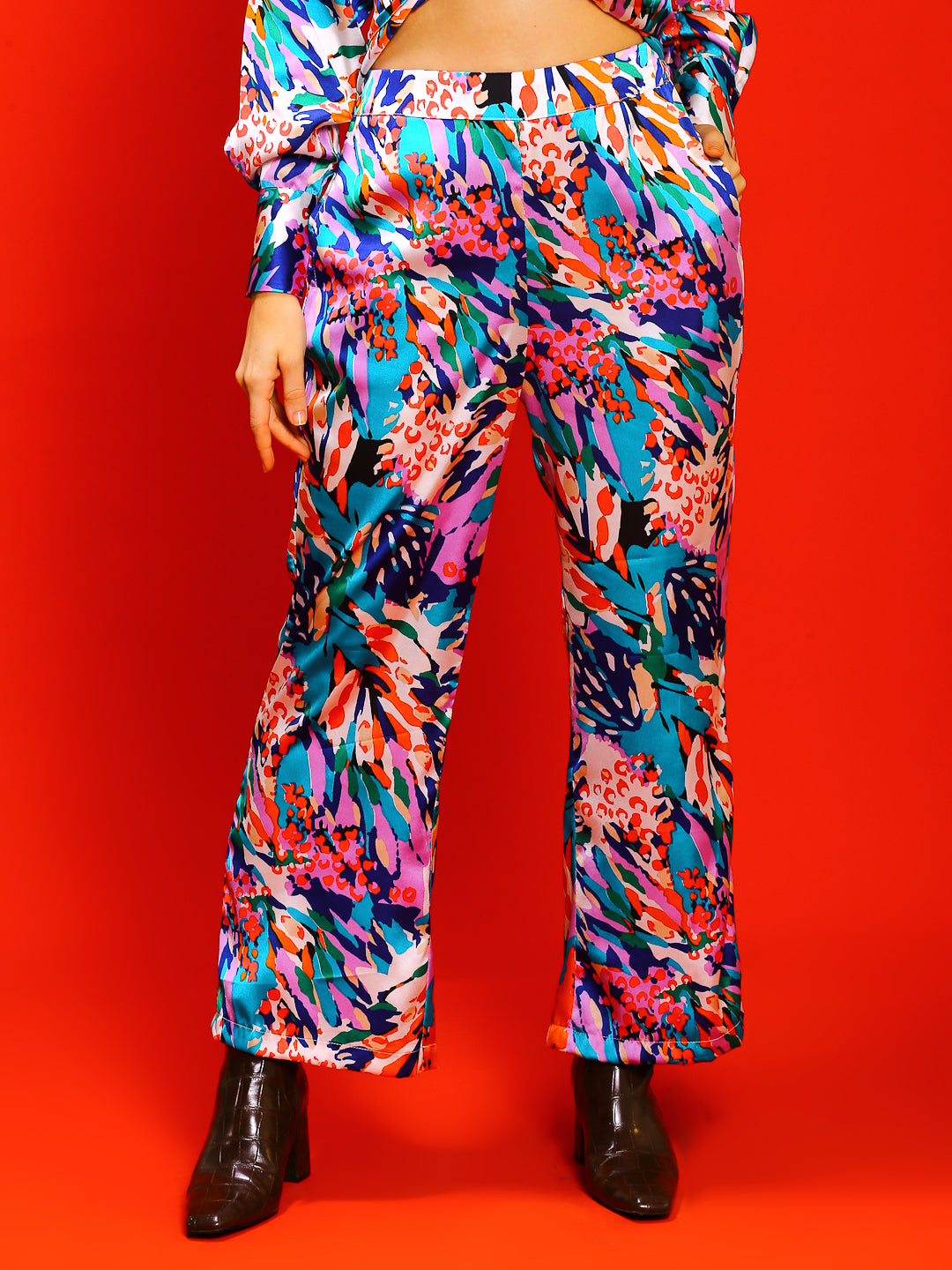 Offwhite Print Trouser