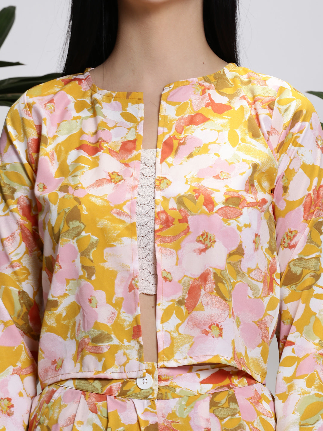 Yellow Top Shorts Cord-Set