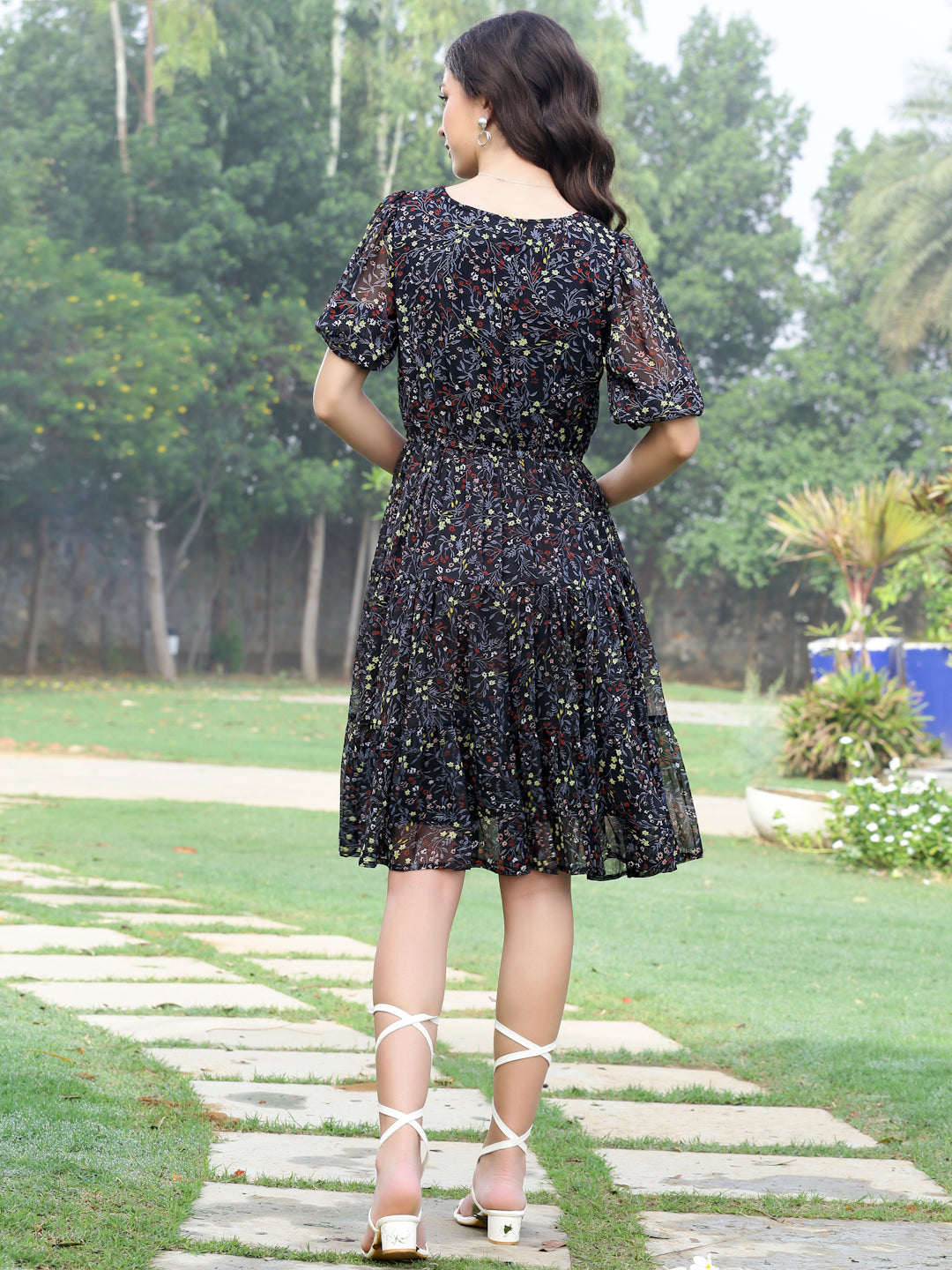 Light Weight Flowy Chiffon Dress