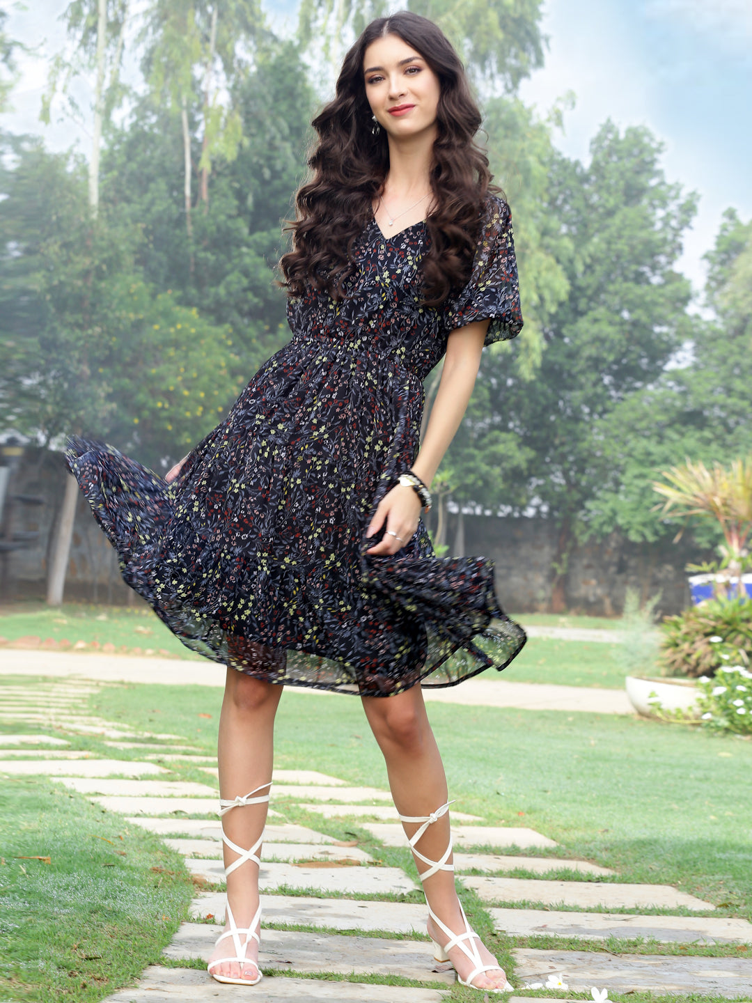 Light Weight Flowy Chiffon Dress