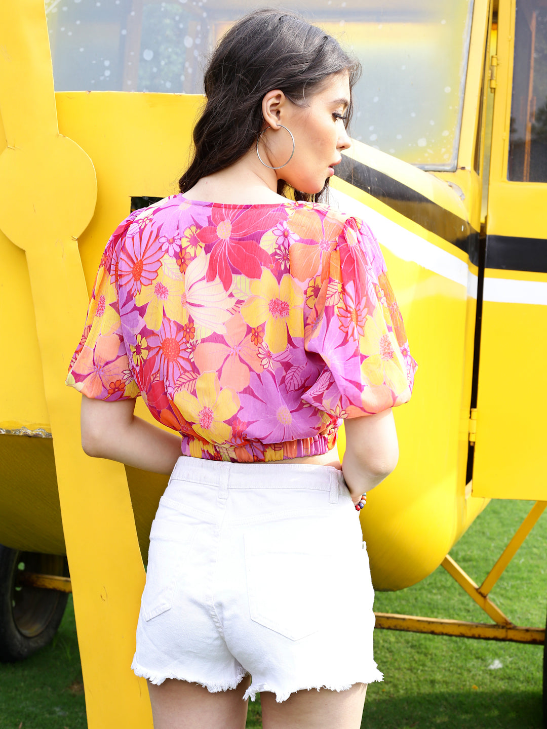 Multi Floral Print Top