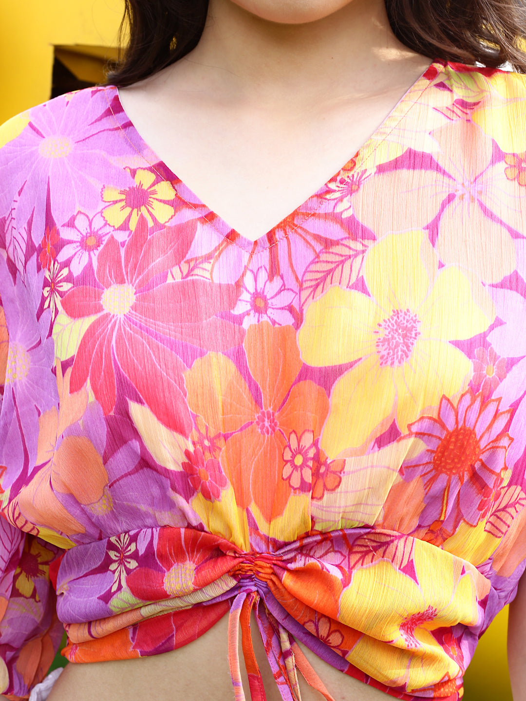 Multi Floral Print Top