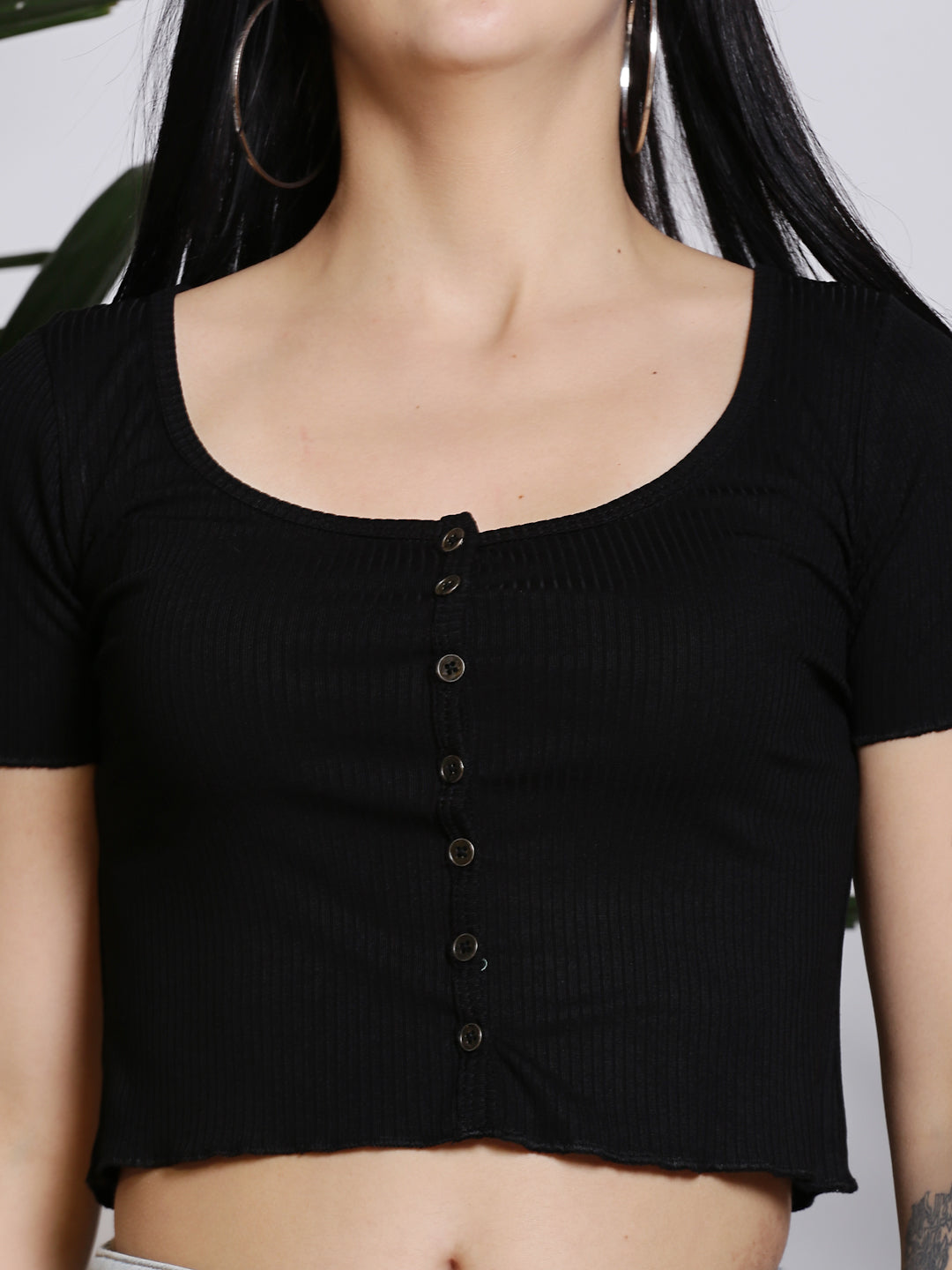 Black Crop Tops